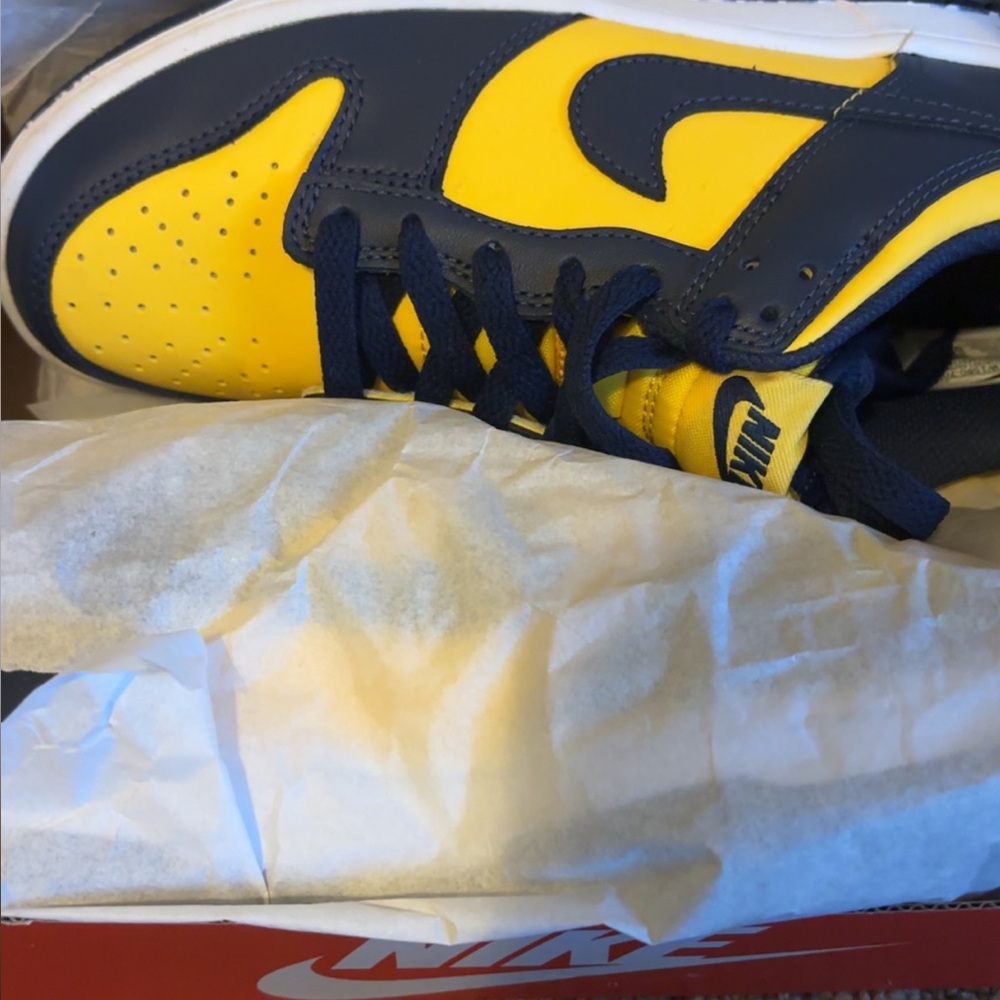 Nike Bold Yellow and Dark Blue Sneakers